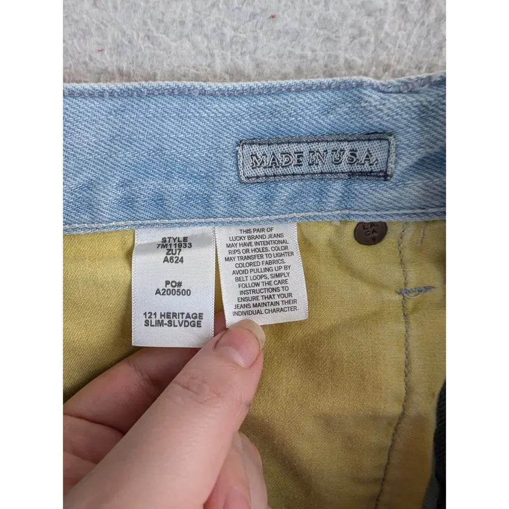 NEW Lucky Brand Legend Selvedge Jeans Mens 29x32 121 Straight Light Wash USA